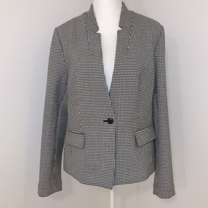 BANANA REPUBLIC Houndstooth Plaid Blazer EUC